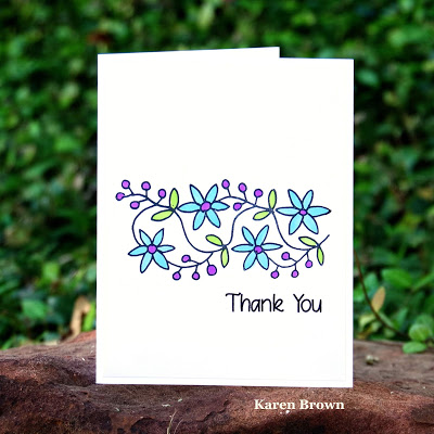 Catherine Scanlon Clara Paisley Handmade Card Copic Markers: V04, B02, YG01