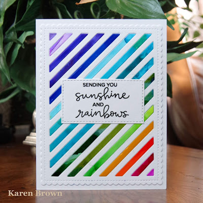 Hello Bluebird Rainbow Script.