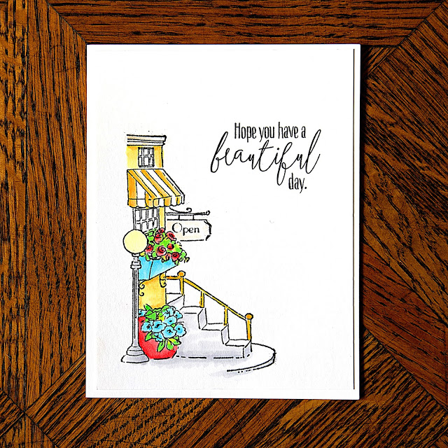 Art Impressions Shoppes Handmade card using AI Shoppes Stamp set