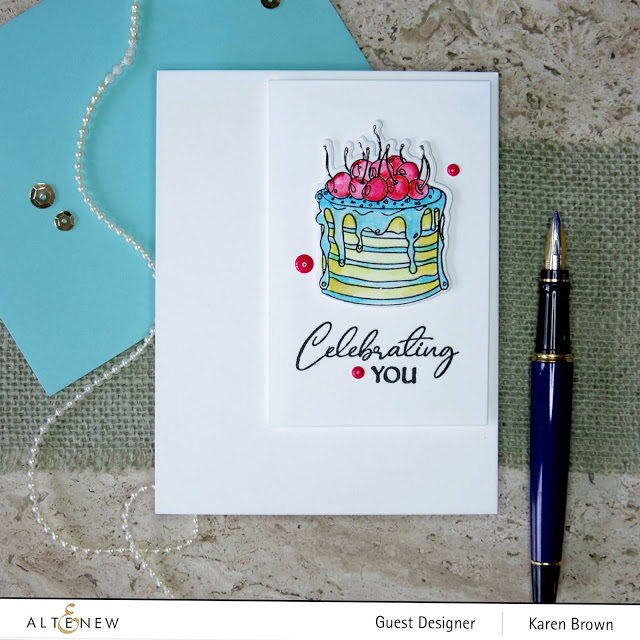 CAS Birthday Cake Card