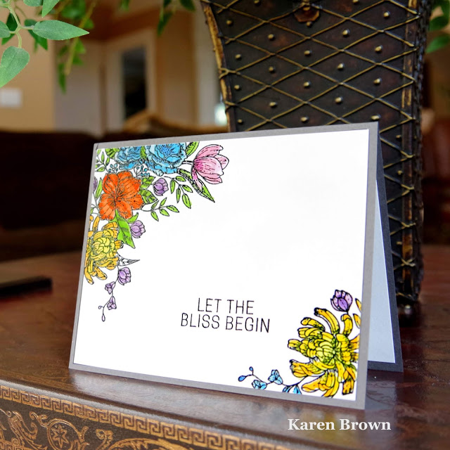 Colorplay Photoplay floral stamp
