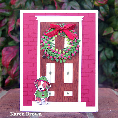 Impression Obsession Front Door die Impression Obsession Wreath Builder die