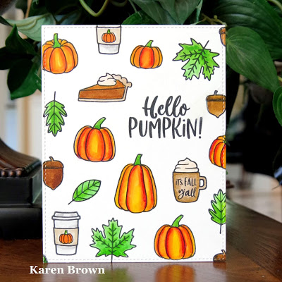 Random Pattern Stamping with Zig Clean Color Real Brush markers.