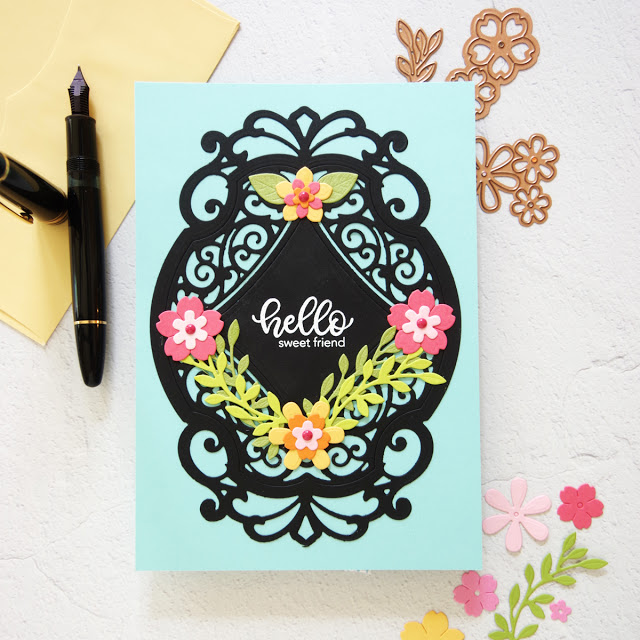 Waterfall aquaa cardstock