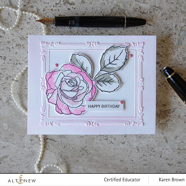 Pigment ink and 3D embossing folders