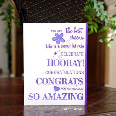 Celebrate and Congratulations Card.