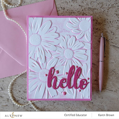 Altenew 3D embossing folder how to