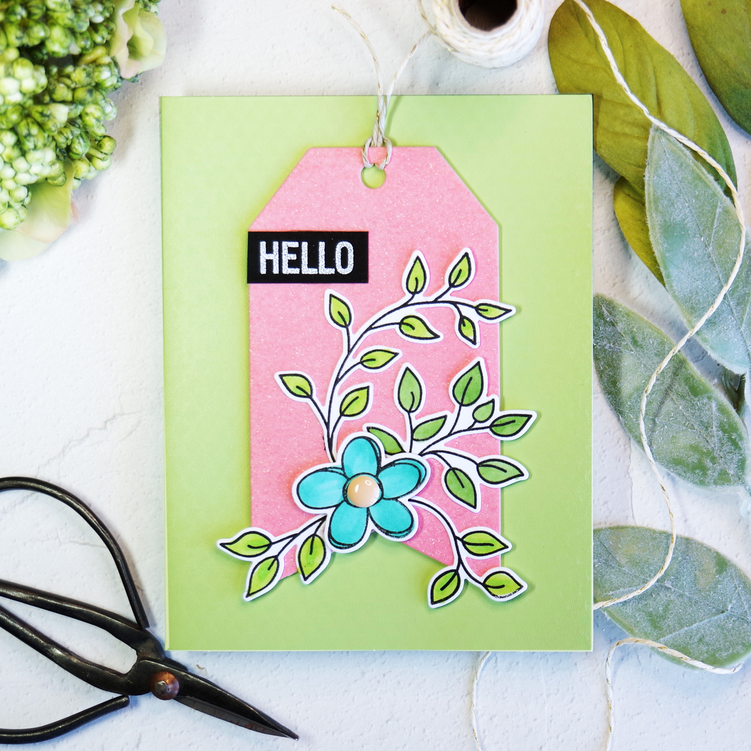 Altenew Doodle Blooms + Altenew Terrific Tags