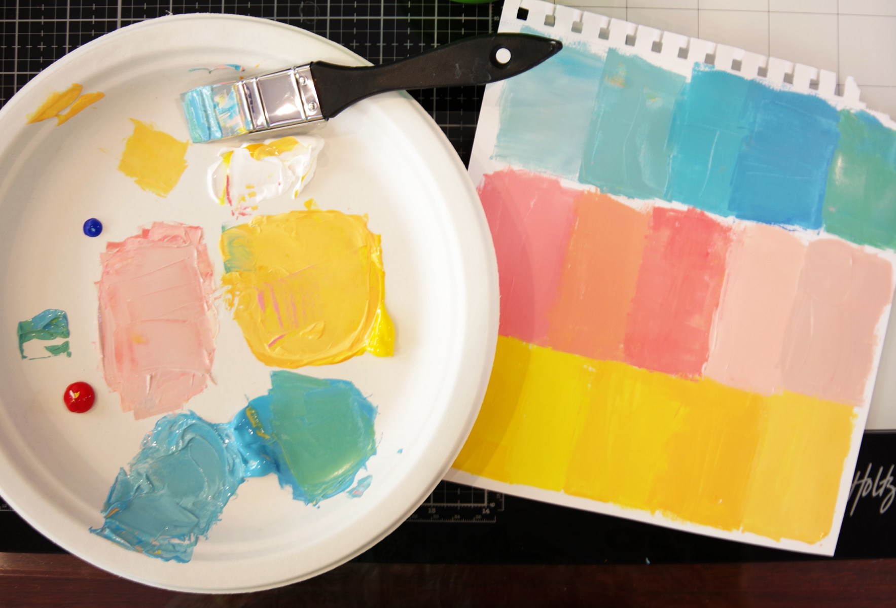 How To Custom Mix Acrylic Ink Swatches.