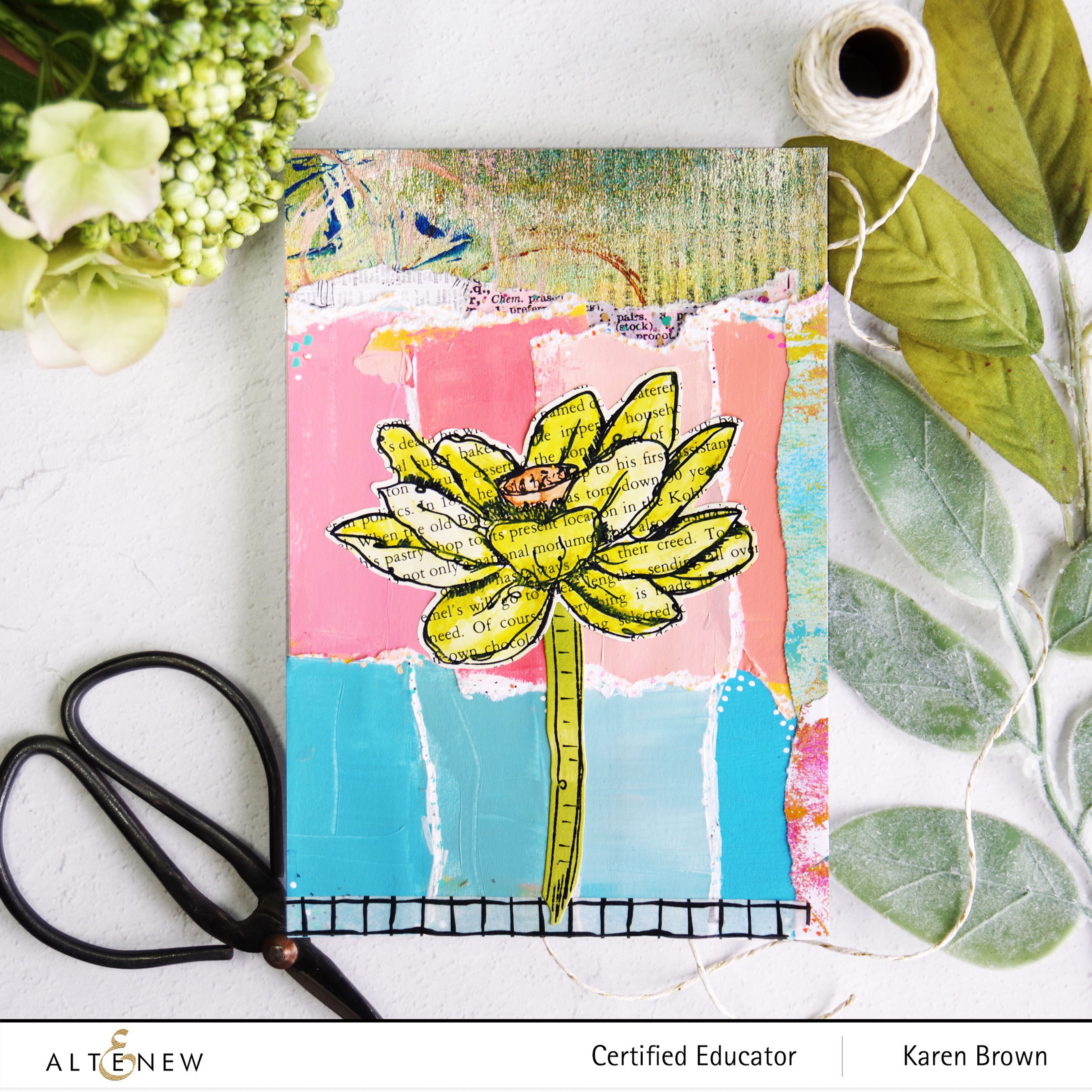 Custom mixing acrylic ink swatches to use on Mixed Media Art Backgrounds.