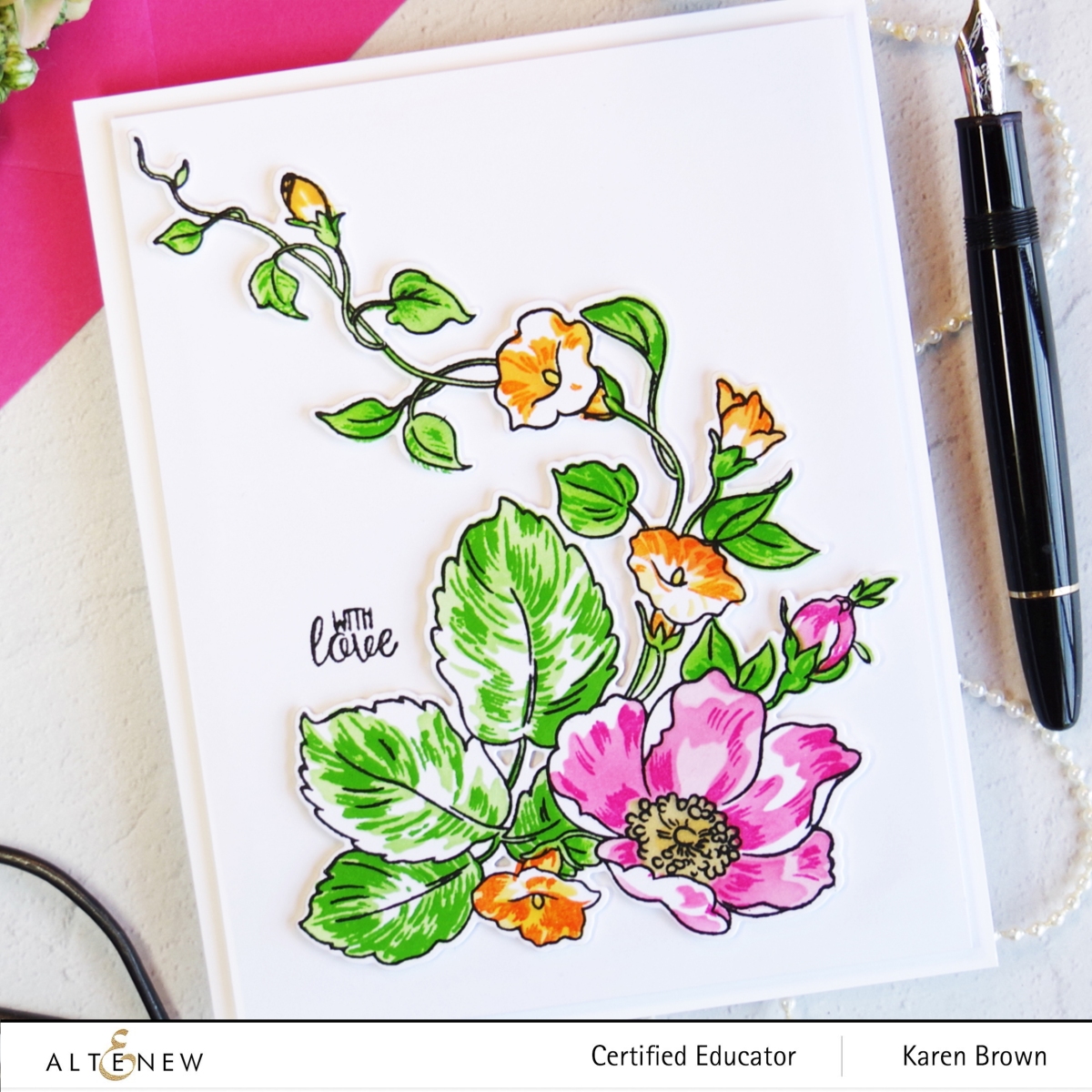 Altenew Always Sunshine Craft Your Life Project Kit with coloring stencil and layering stamps.