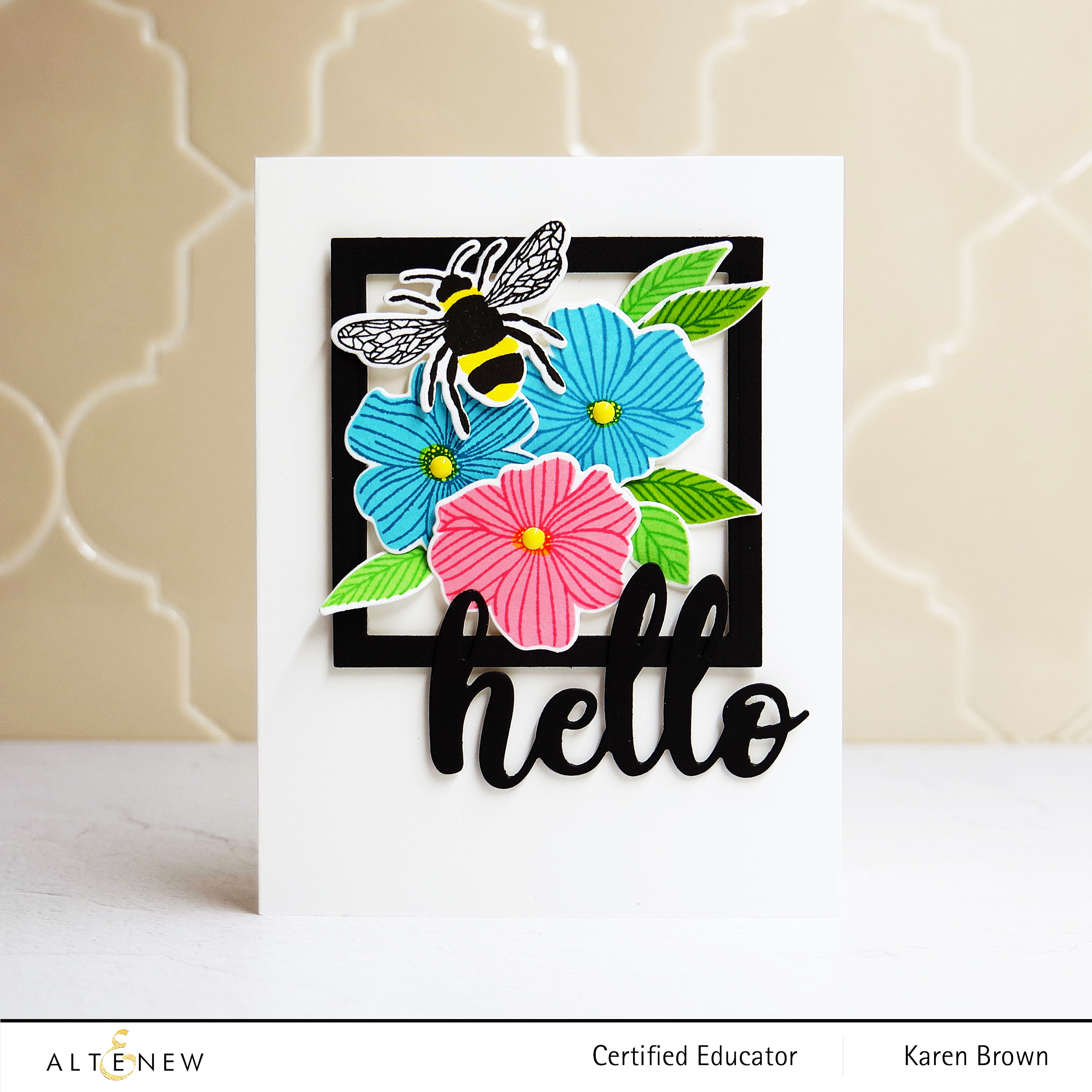 Altenew Precious Doodles Handmade Card.