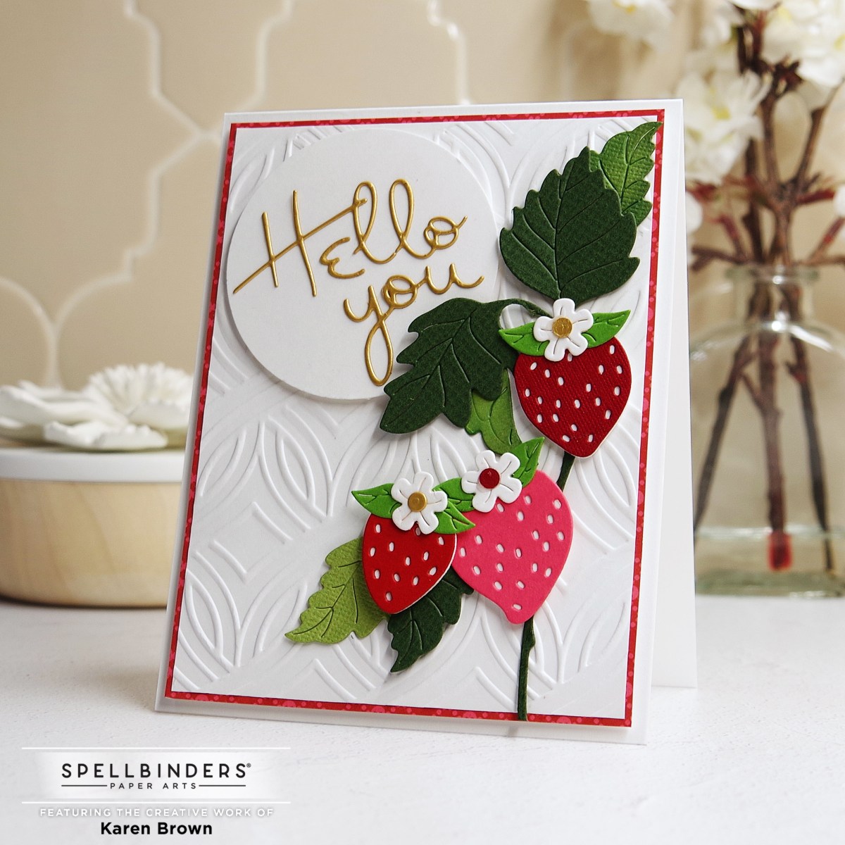 Spellbinders Intertwined Lattice 3D Embossing Folder.