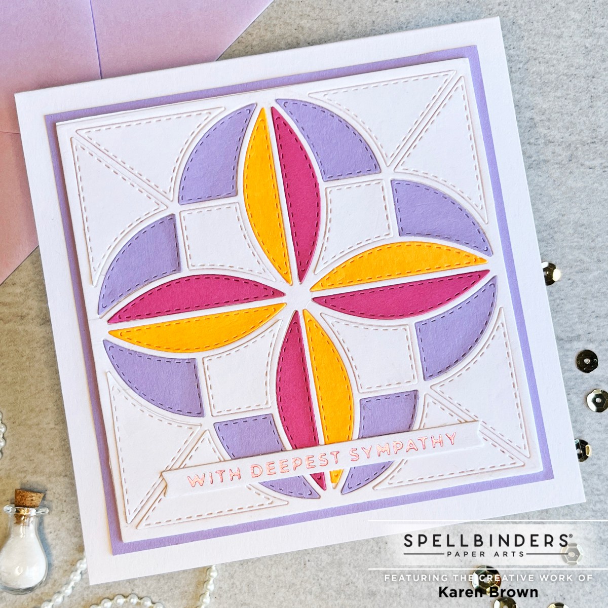 Spellbinders Layered Windmill Quilt Cards: S5-545