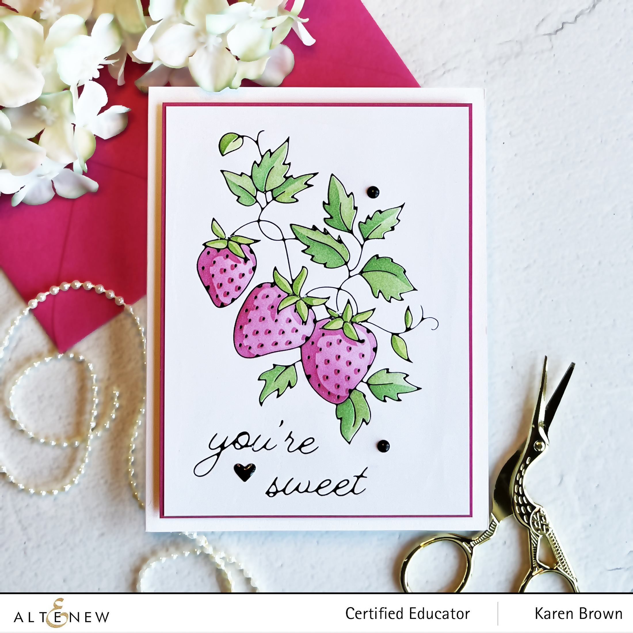 Hot Foiling on Yupo Paper and X-Press Blending Cardstock. 