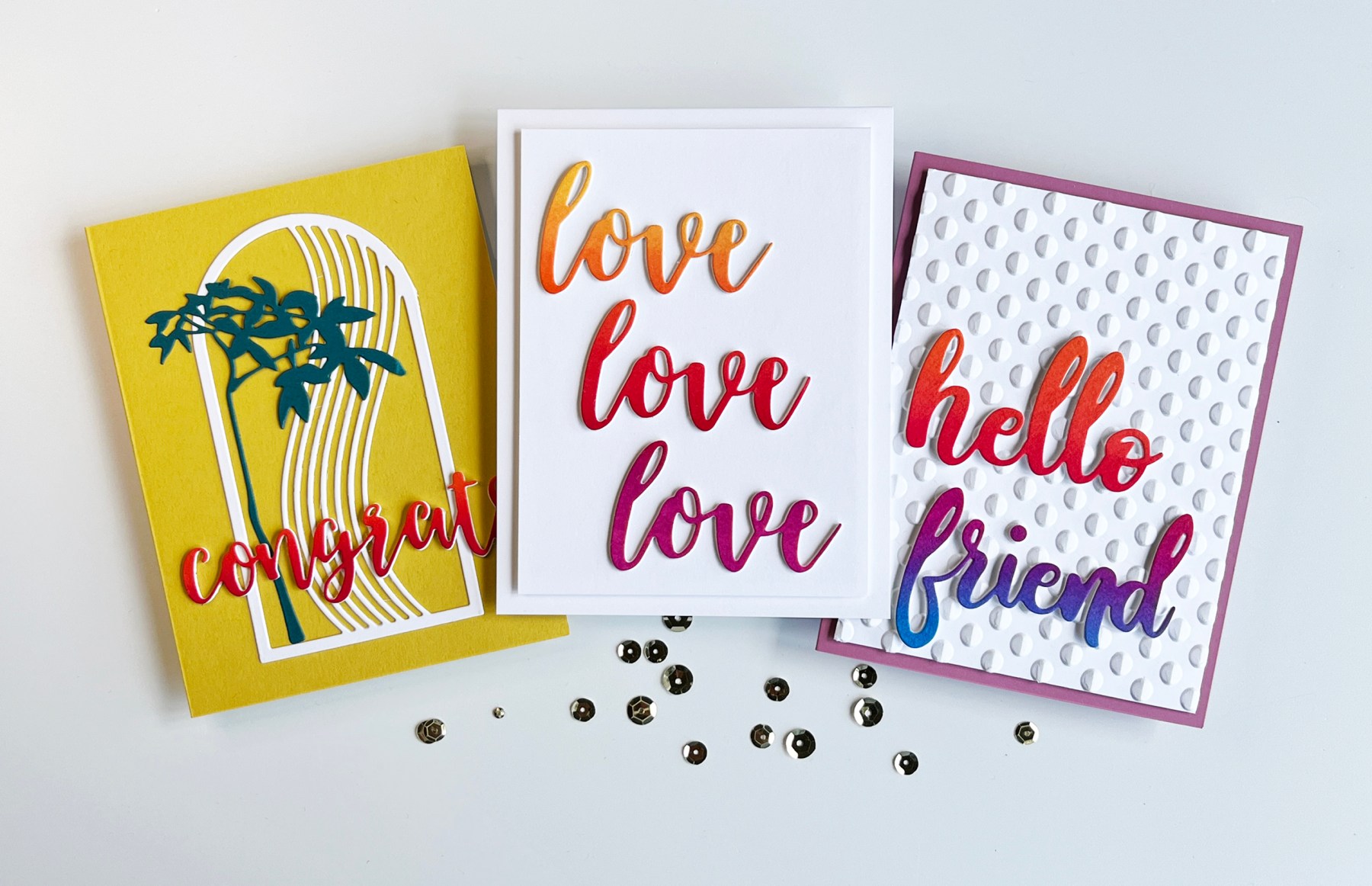 3 Sentiment Focused Handmade Cards