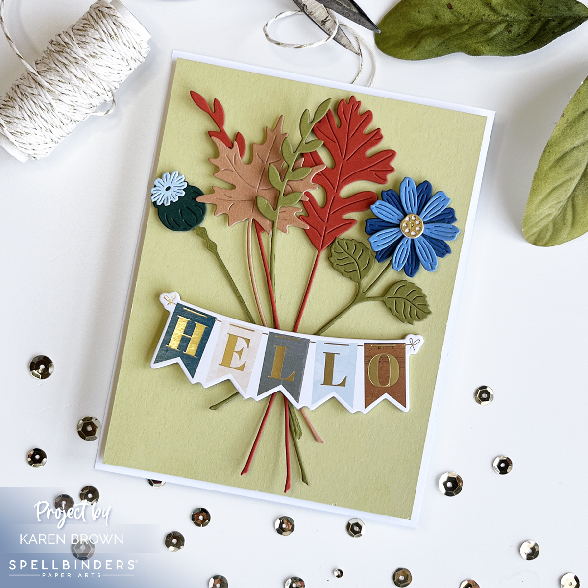 Using Pre-printed Chipboard stickers for Quick Seasonal die cut cards.