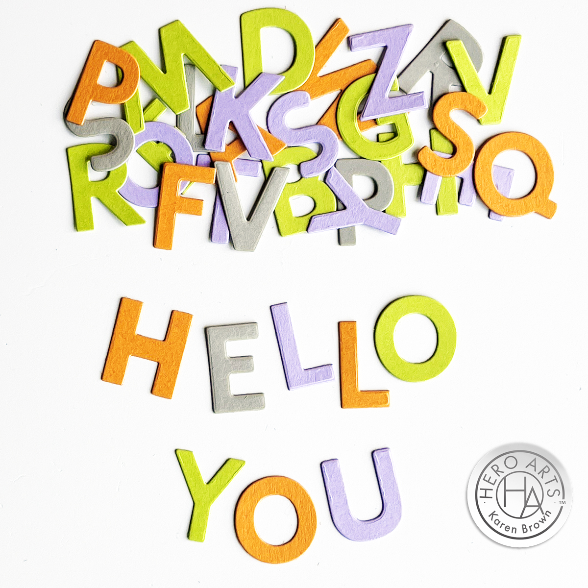 Colorful Die Cut Alphabet Letters