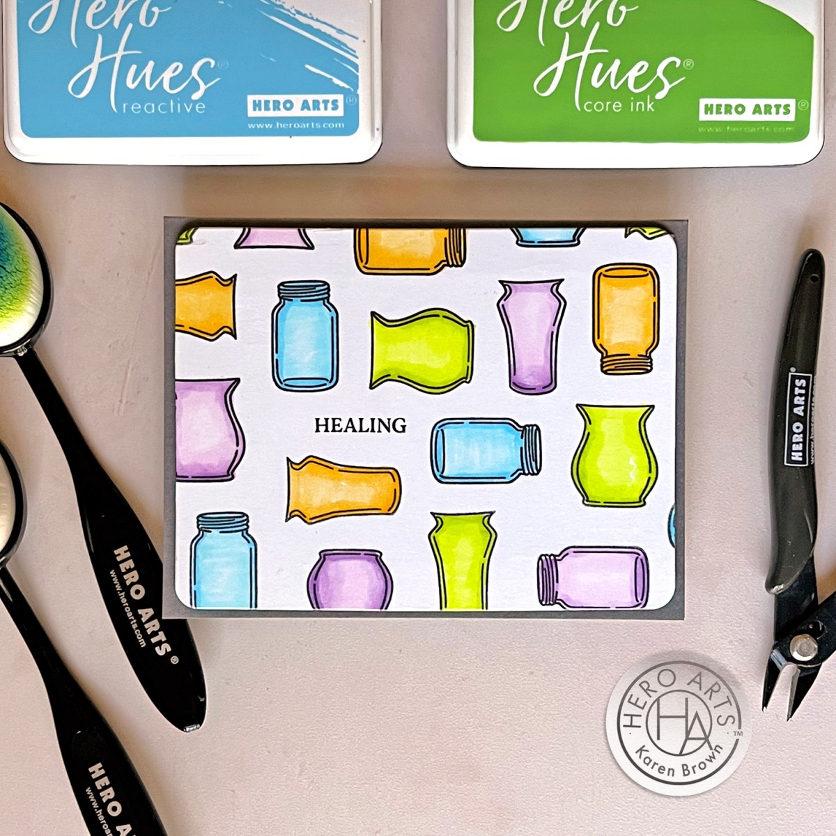 Pattern Stamping + Copic Coloring