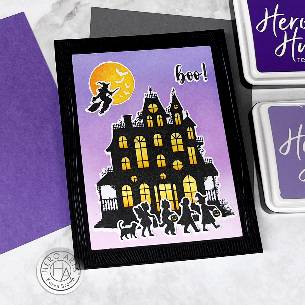 Hero Arts Hero Studio September 2024 Card Kit of the Month handmade Heroscape scene card.