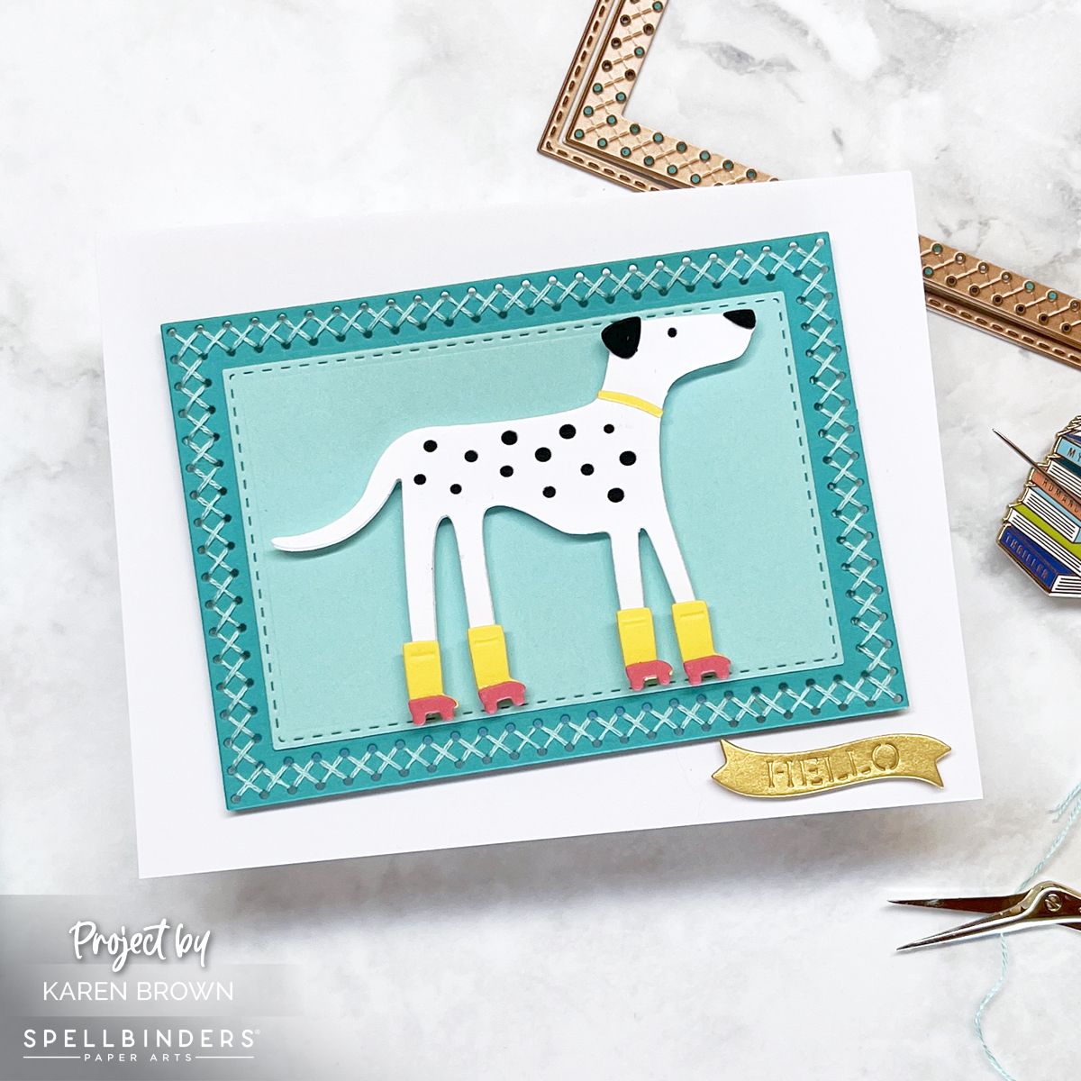 Adding handstitched details to your cardmkaing projects.