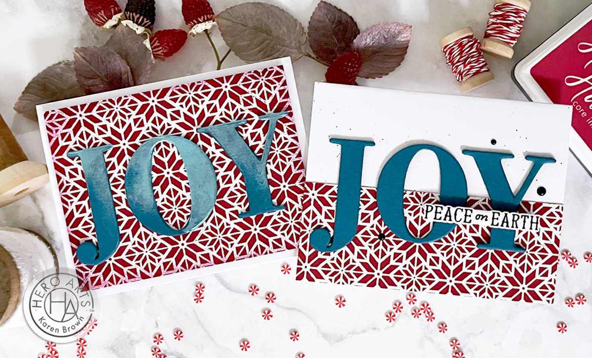 How to get beautiful bold heat embossing results everytime.  Hero Arts Abstract Poinsettia Pattern Cling Stamp - November 2024