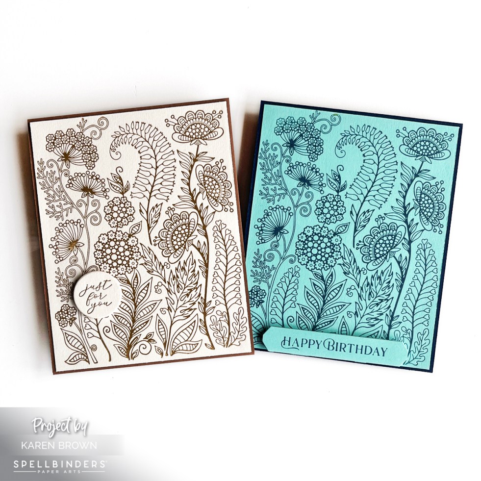 BetterPress letterpress plate 2 ways. Handmade cards