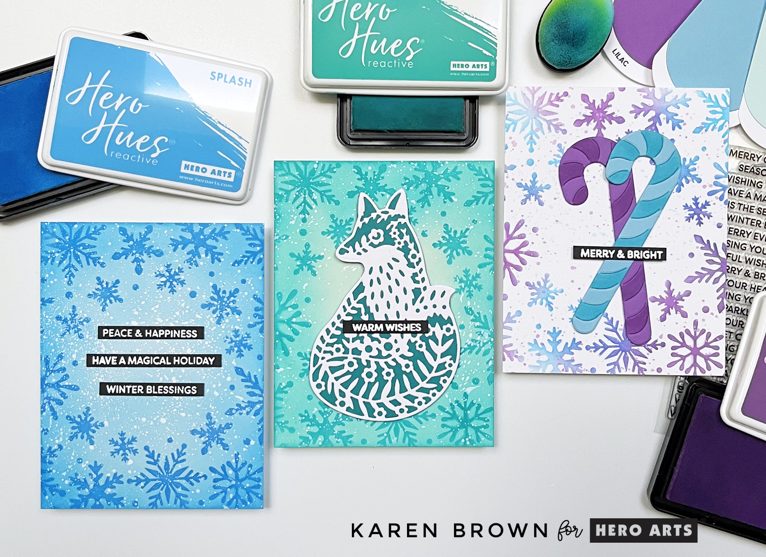 3 card options for mass producing Christmas cards.