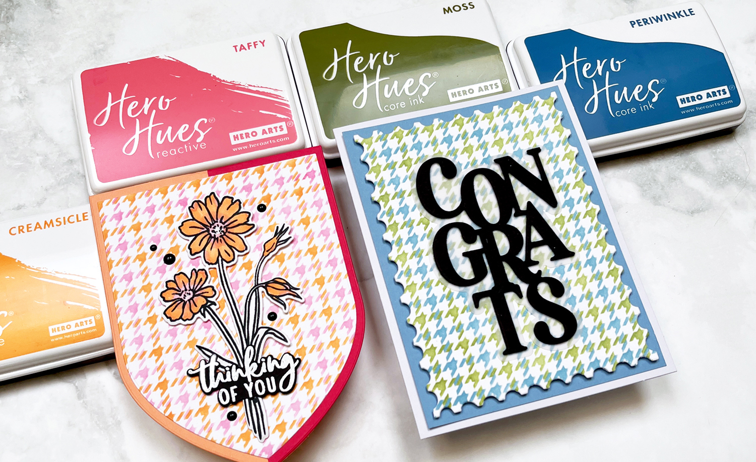 Best Inks:  Hero Arts Reactive and Core Inks.