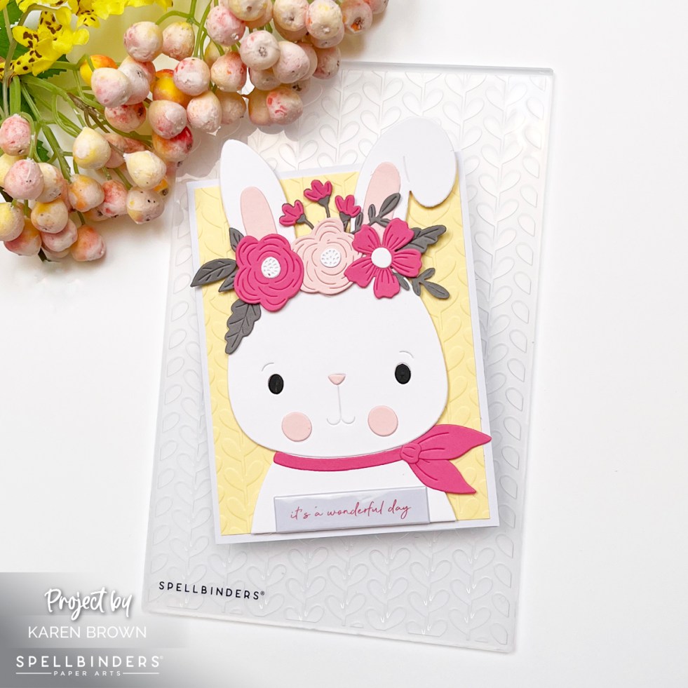 Spring Easter Bunny Birthday Card for a child