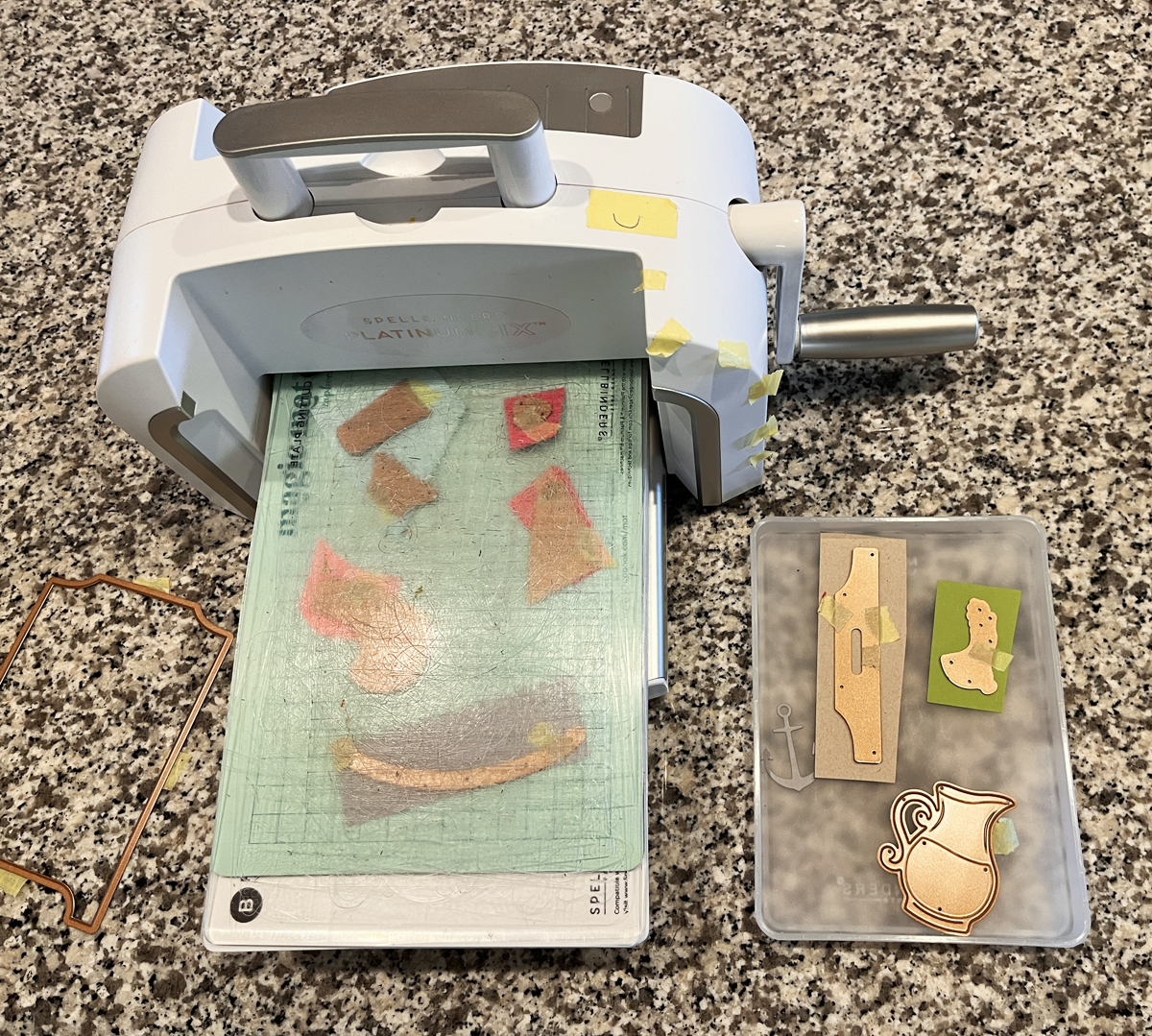 process photo of die-cutting 