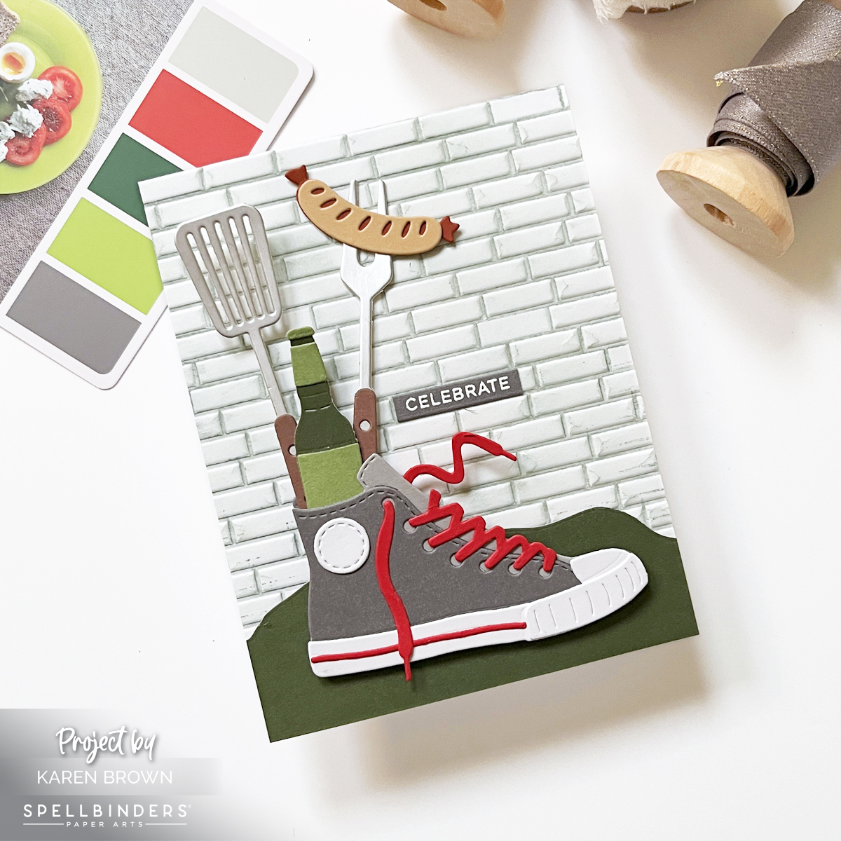 Spellbinders March 2026 Large Die of the Month Club Kit called Classic Kicks