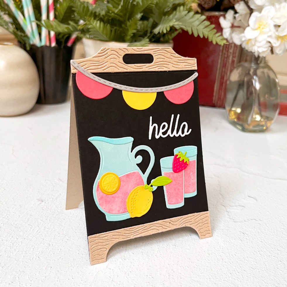 Display worthy chalkboard easel handmade.