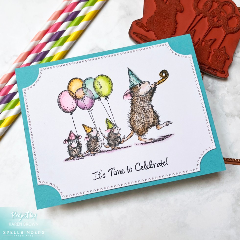 Adorable House Mouse Birthday Card