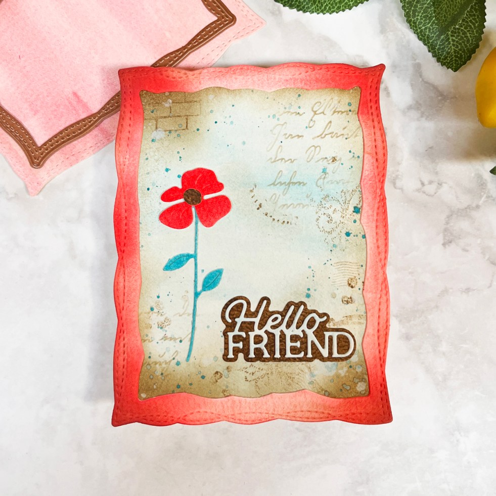 Learn how to create easy watercolor background panels for mixed media cards using a simple wet-on-wet technique.