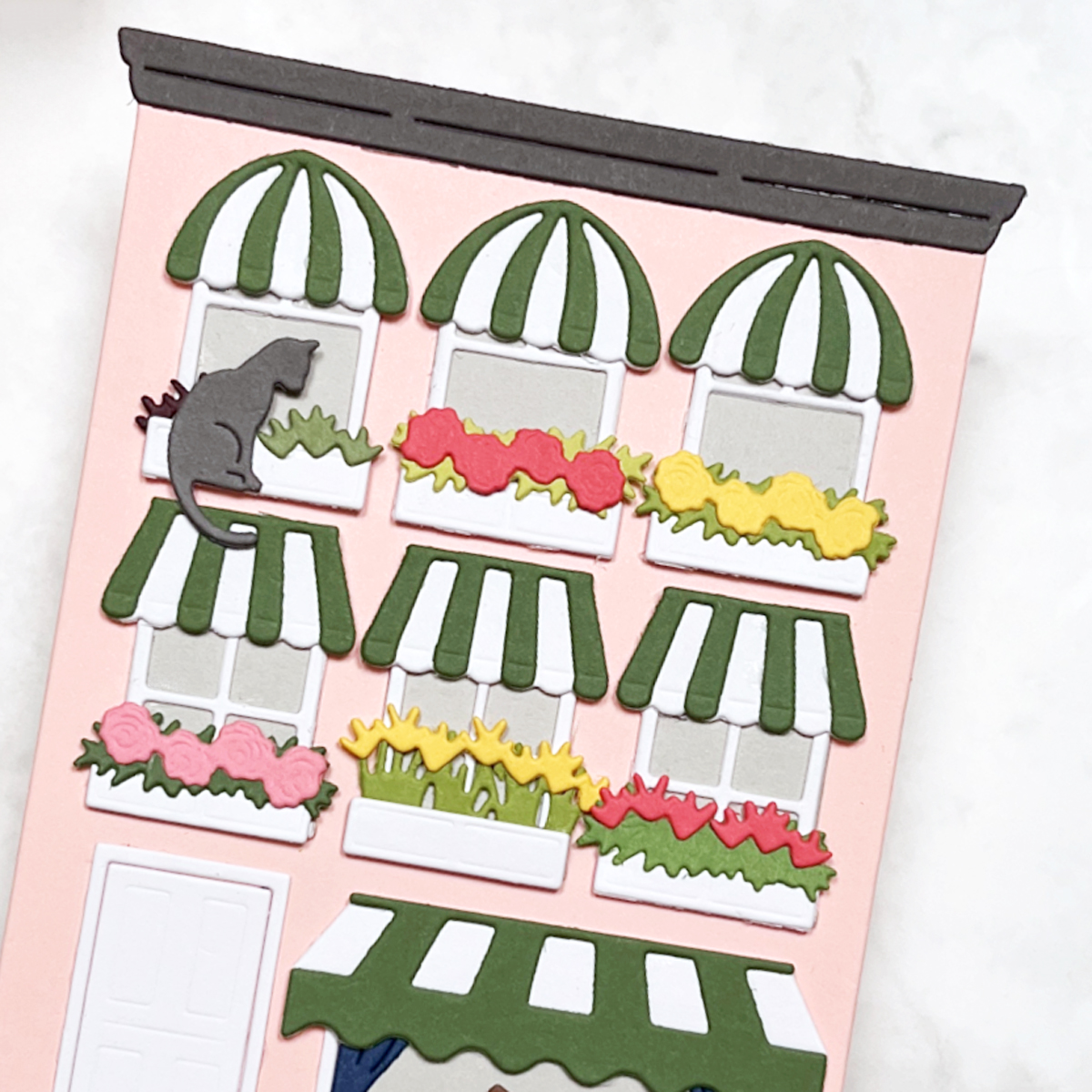 Spellbinders Everyday City Holiday die-cut card.
