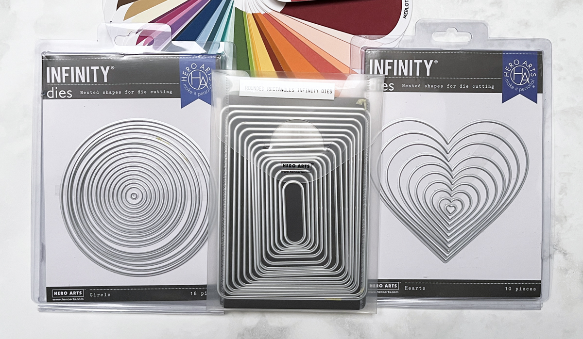 Nesting infinity dies are my most often used cardmaking dies.