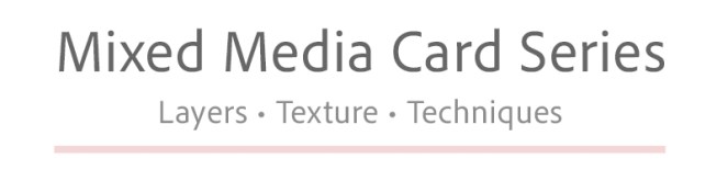 mixed media card series badge