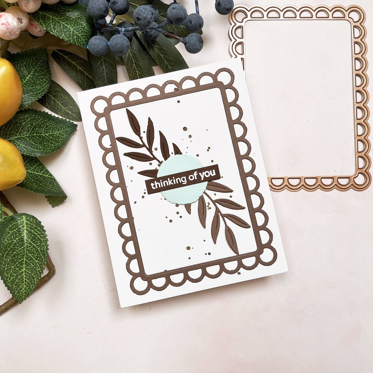 Die cutting frames add elegance and structure to handmade cards