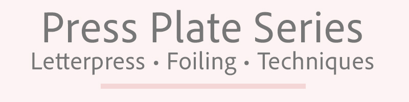Press Plate Series cardmaking badge