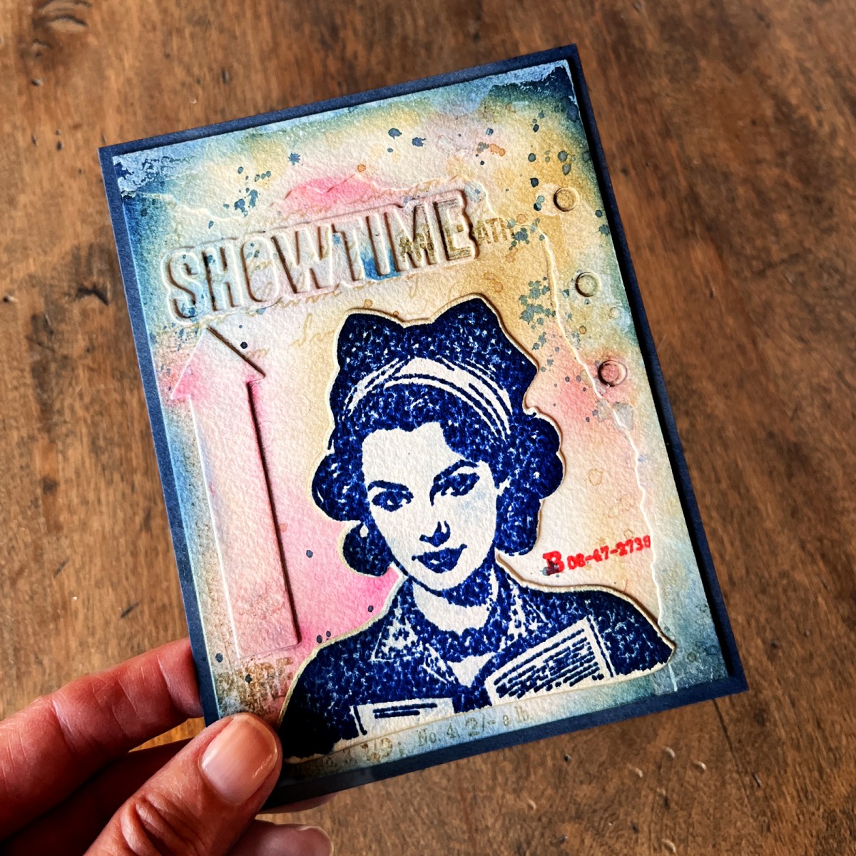 Easy vintage mixed media card tips, tutorial and philosophy.